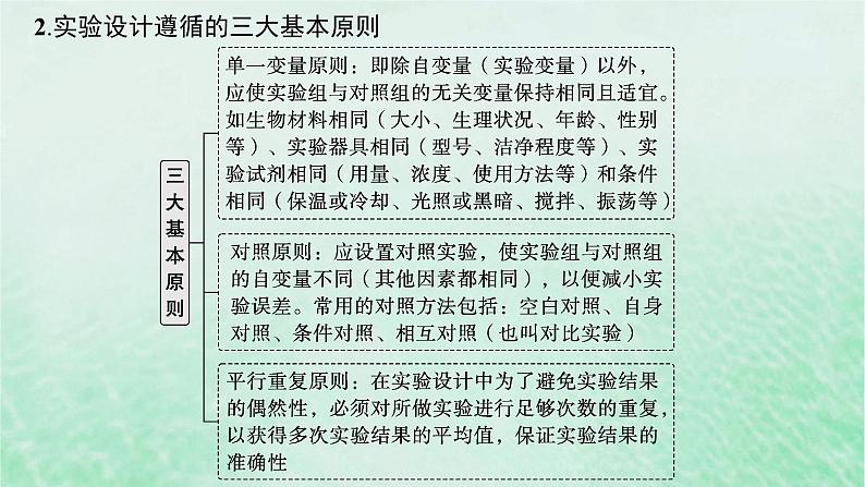 适用于新教材2024版高考生物一轮总复习第3单元细胞的代谢专题精研课1运用“变量”思维解析与酶有关的实验设计课件新人教版03