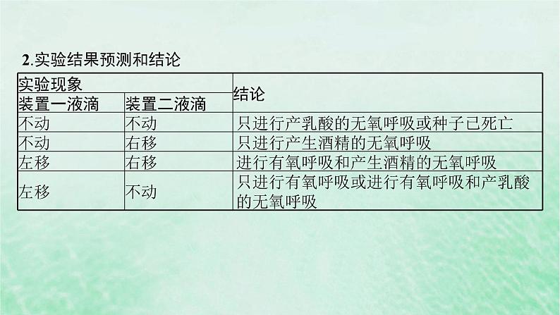 适用于新教材2024版高考生物一轮总复习第3单元细胞的代谢专题精研课2细胞呼吸的方式和呼吸速率的测定课件新人教版03