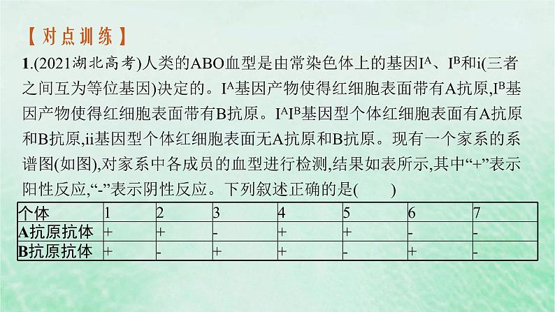 适用于新教材2024版高考生物一轮总复习第5单元孟德尔遗传定律与伴性遗传专题精研课4分离定律遗传特例的应用课件新人教版03