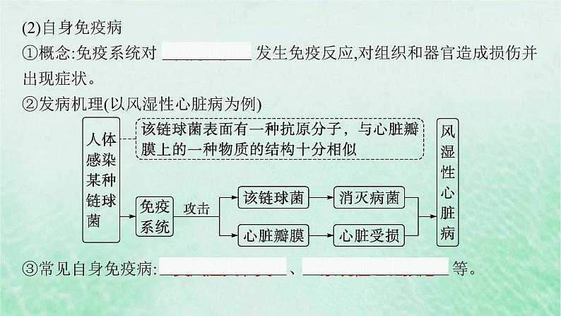 适用于新教材2024版高考生物一轮总复习第8单元稳态与调节第35讲免疫失调和免疫学的应用课件新人教版07