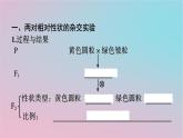 新教材2023年高中生物第1章遗传因子的发现第2节孟德尔的豌豆杂交实验二第1课时孟德尔两对相对性状的杂交实验对自由组合现象的解释和验证课件新人教版必修2