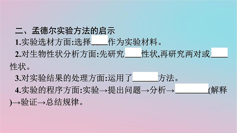 新教材2023年高中生物第1章遗传因子的发现第2节孟德尔的豌豆杂交实验二第2课时孟德尔遗传规律的再发现及孟德尔遗传规律的应用课件新人教版必修206