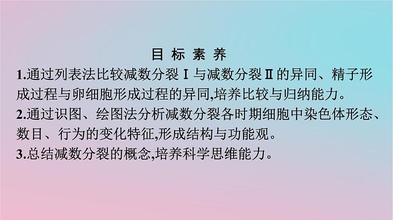 新教材2023年高中生物第2章基因和染色体的关系第1节减数分裂和受精作用第1课时减数分裂课件新人教版必修202