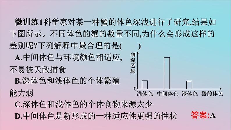 新教材2023年高中生物第6章生物的进化第2节自然选择与适应的形成课件新人教版必修206