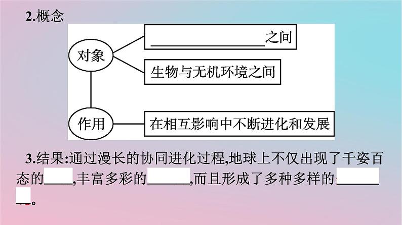 新教材2023年高中生物第6章生物的进化第4节协同进化与生物多样性的形成课件新人教版必修206