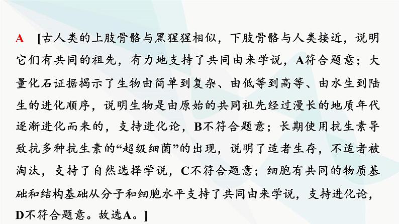 2024届苏教版高考生物一轮复习大概念升华课4生物的多样性和适应性是进化的结果课件06