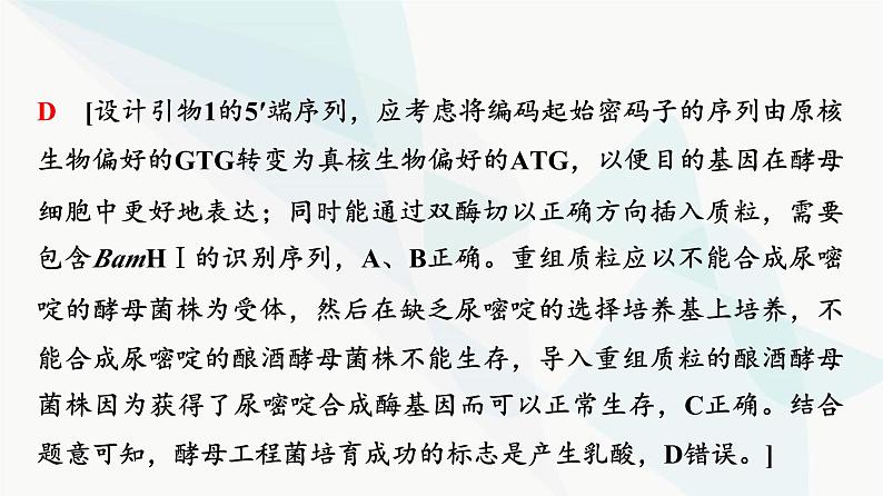 2024届人教版高考生物一轮复习大概念升华课9基因工程赋予生物新的遗传特性课件第7页