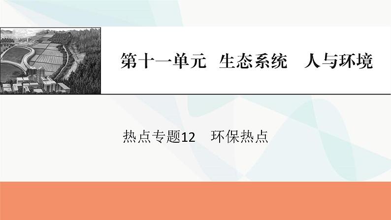 2024届人教版高考生物一轮复习热点专题12环保热点课件第1页