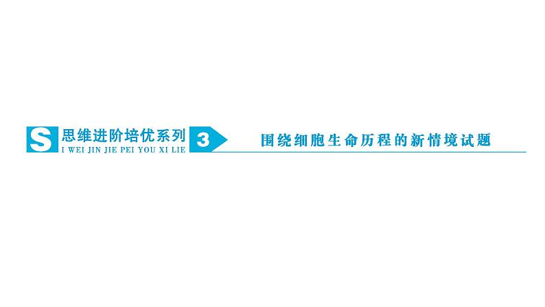 2024届人教版高考生物一轮复习思维进阶培优系列3围绕细胞生命历程的新情境试题课件（多项）第1页