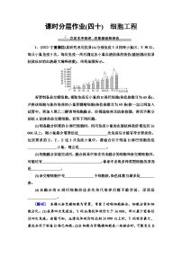 2024届人教版高考生物一轮复习细胞工程作业（单项版）含答案