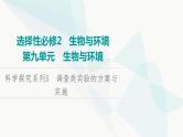 2024届人教版高考生物一轮复习科学探究系列5调查类实验的方案与实施课件