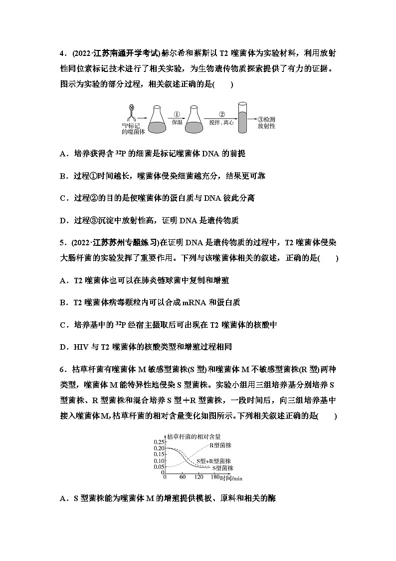 2024届苏教版高考生物一轮复习DNA是主要的遗传物质作业含答案第2页
