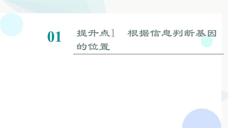 2024届人教版高考生物一轮复习素养加强课5基因在染色体上的位置的判断与探究课件第2页