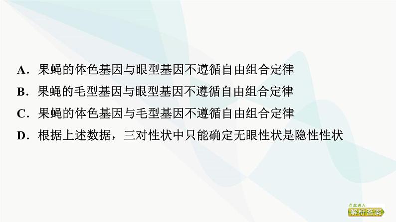 2024届人教版高考生物一轮复习素养加强课5基因在染色体上位置的判断与探究课件第7页