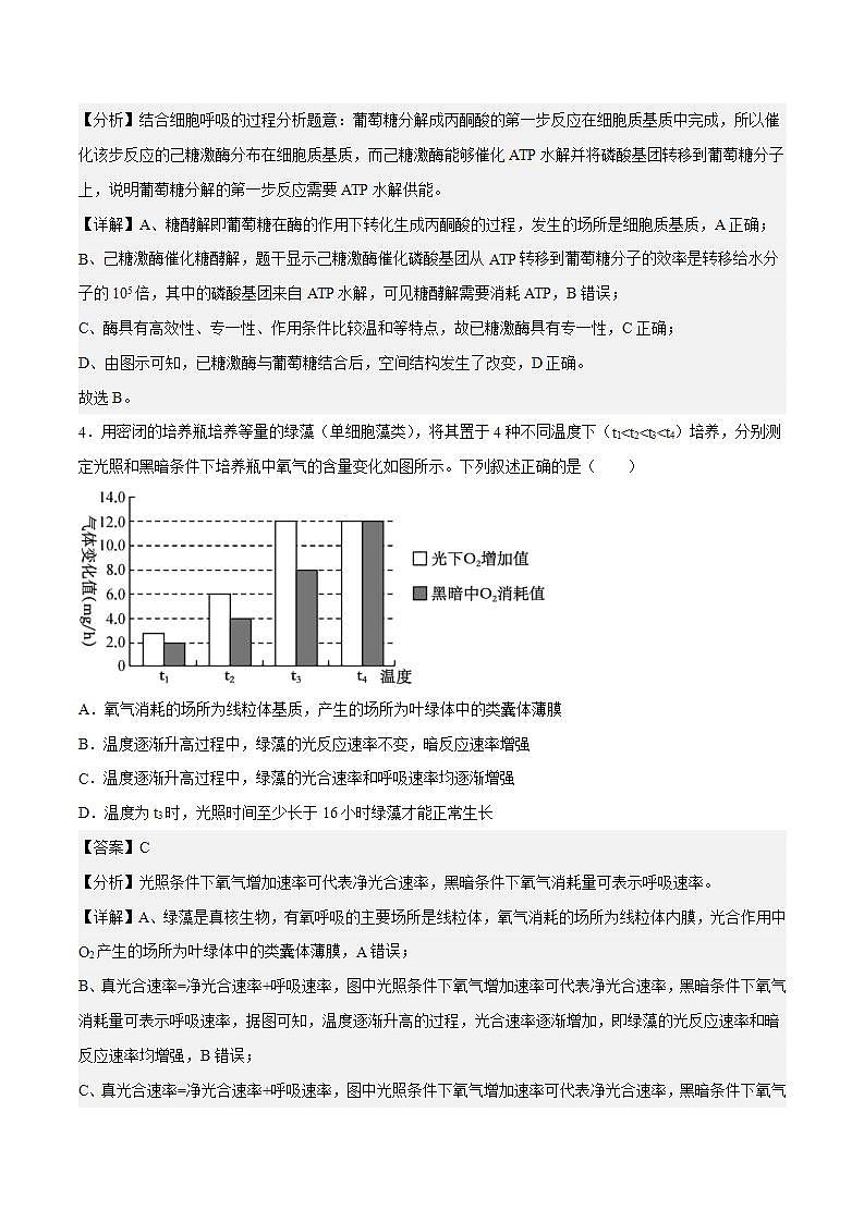 【新高三摸底】2024届新高三-生物开学摸底考试卷（北京卷）03