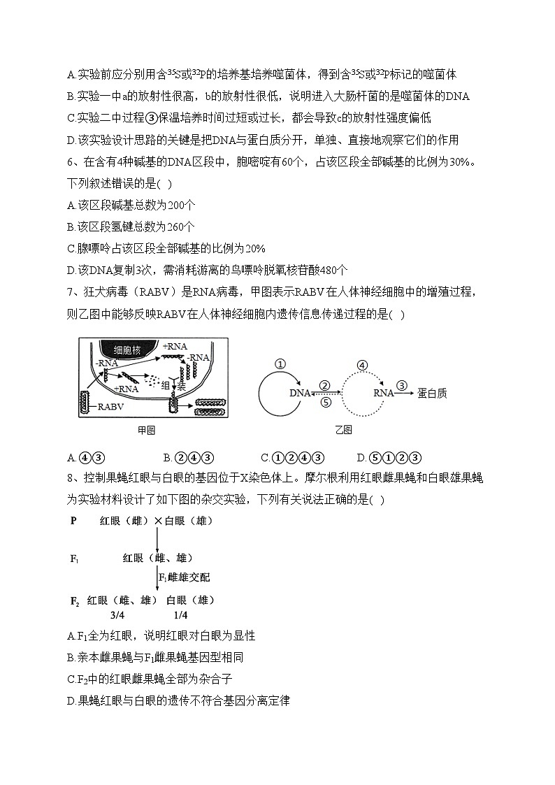 福建省龙岩市2022-2023学年高一下学期期末教学质量检查生物试卷（含答案）02