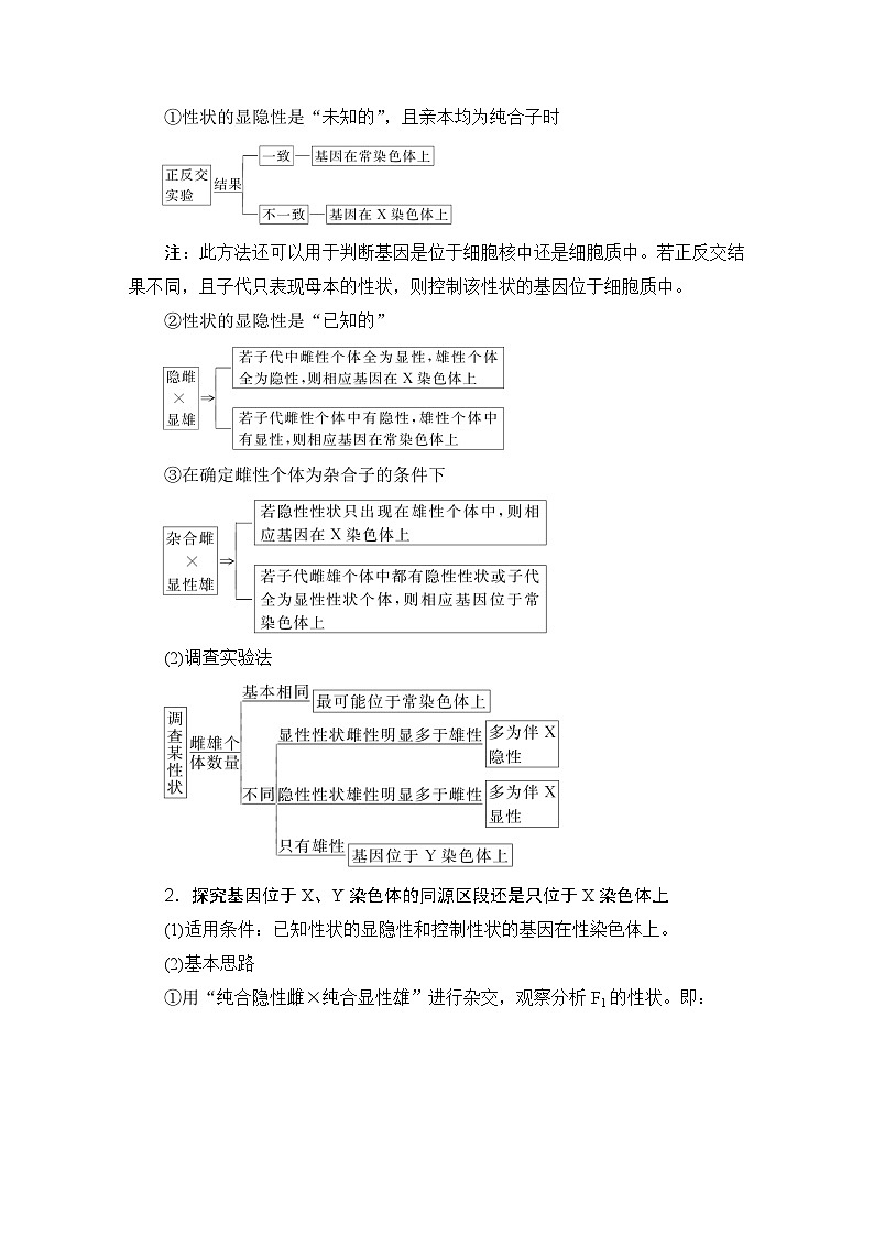 2024届人教版高中生物一轮复习高考加强课系列5基因定位的实验探究学案（多项版）第3页