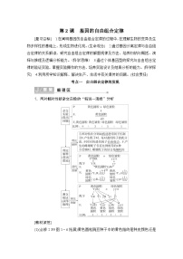 2024届人教版高中生物一轮复习基因的自由组合定律学案（多项版）