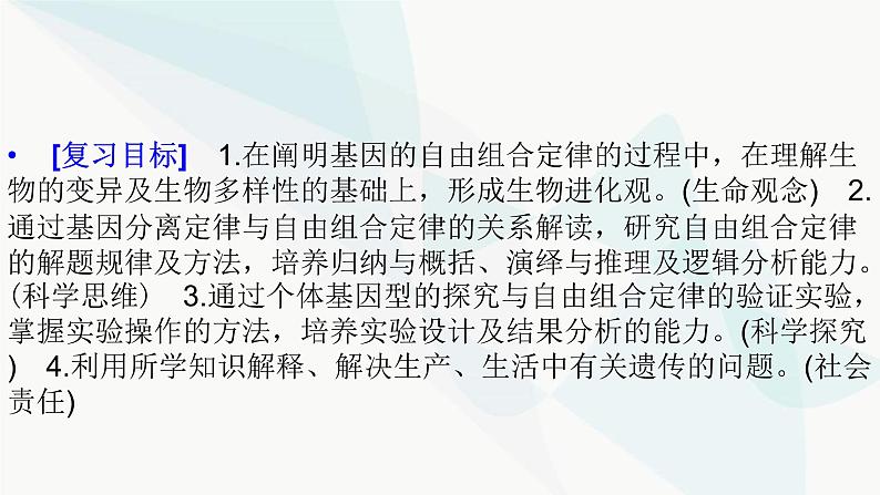 2024届人教版高考生物一轮复习基因的自由组合定律课件（多项）第2页