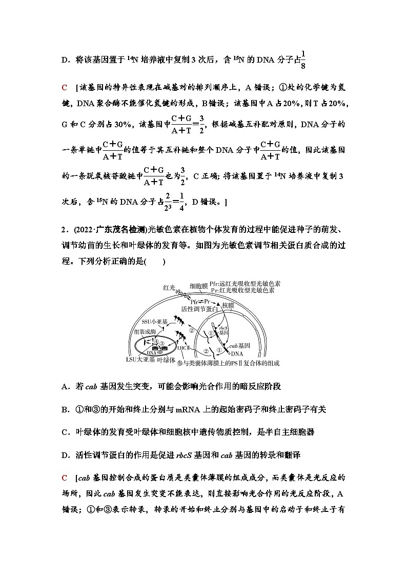 2024届人教版高中生物一轮复习大概念升华课3遗传信息控制生物性状，并代代相传学案第2页