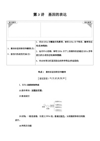 2024届人教版高中生物一轮复习基因的表达学案