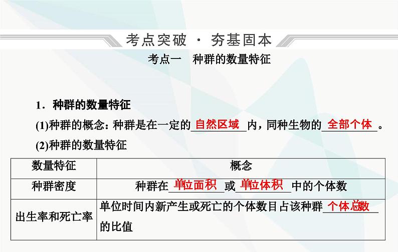 2024届人教版高考生物一轮复习种群及其动态课件（单选版）06