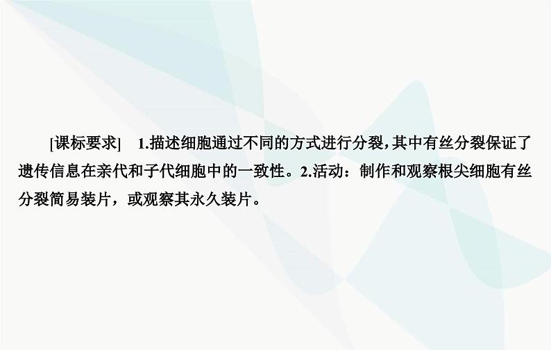 2024届人教版高考生物一轮复习细胞的增殖课件（单选版）第4页