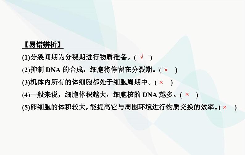 2024届人教版高考生物一轮复习细胞的增殖课件（单选版）第8页