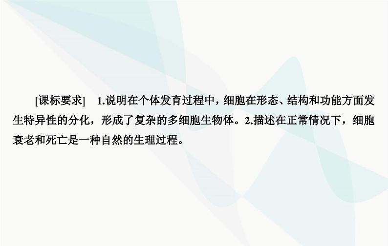 2024届人教版高考生物一轮复习细胞的分化、衰老和死亡课件（单选版）03