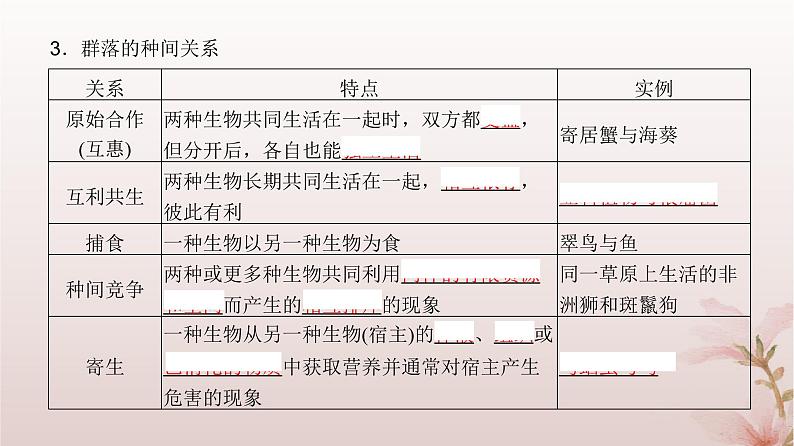 2024届高考生物一轮总复习第九单元生物与环境第28讲群落及其演替课件05