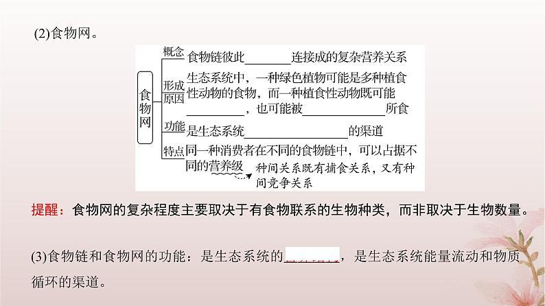 2024届高考生物一轮总复习第九单元生物与环境第29讲生态系统的结构和能量流动课件第8页