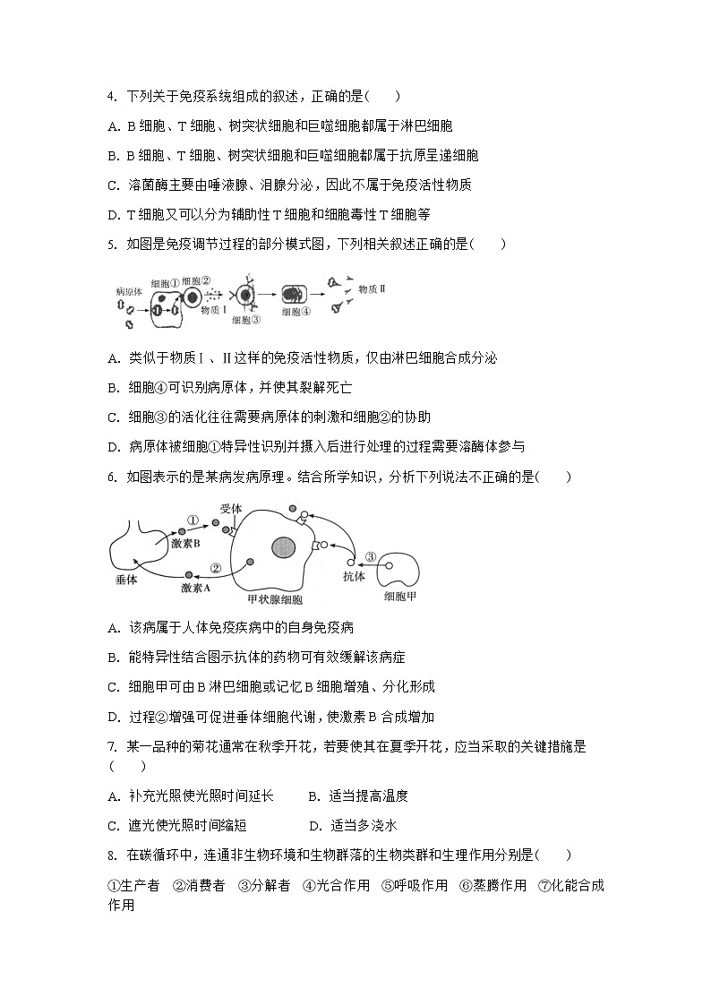 云南省文山州第一中学2022-2023学年高二下学期期末考试生物试题第2页