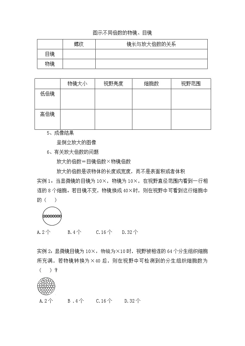 1.2 细胞的多样性和统一性（教学设计）-高一上学期生物同步精品课堂（北师大版2019必修1）第2页