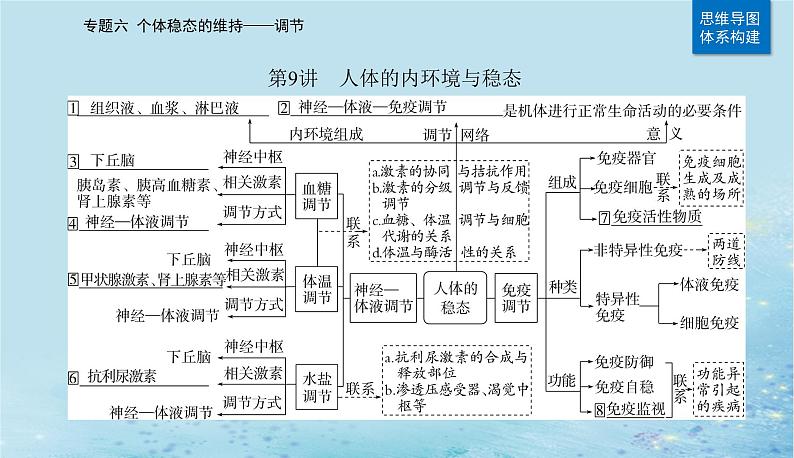 2023高考生物二轮专题复习与测试专题六第9讲人体的内环境与稳态课件02