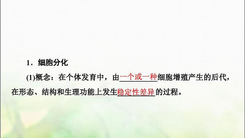 2024届人教版高考生物一轮复习细胞的分化、衰老、凋亡和癌变课件05