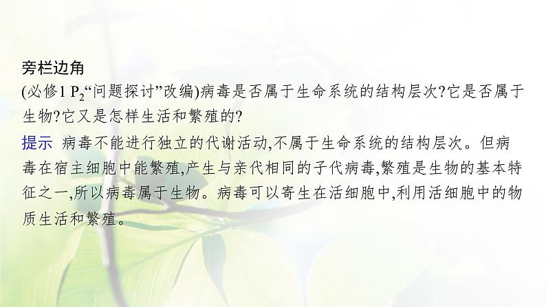 人教版2024届高考生物一轮复习细胞的多样性、统一性(含病毒)教学课件第8页