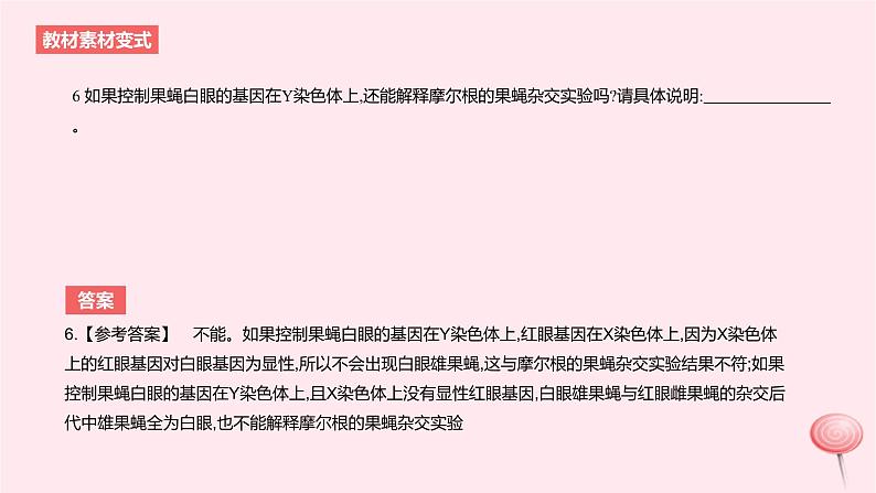 2024版高考生物一轮复习教材基础练第五章遗传的基本规律长句训练3生物遗传中的相关推理分析教学课件08