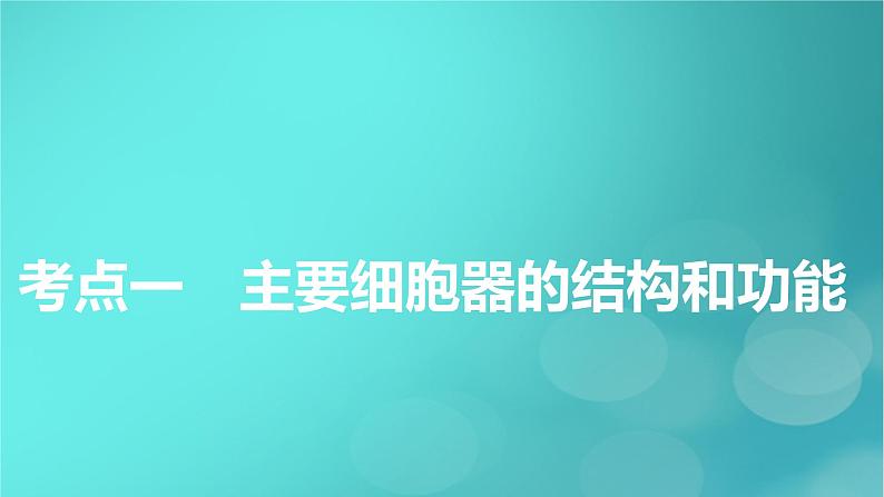新高考适用2024版高考生物一轮总复习必修1分子与细胞第2单元细胞的基本结构与物质输入和输出第2讲细胞器和生物膜系统课件05