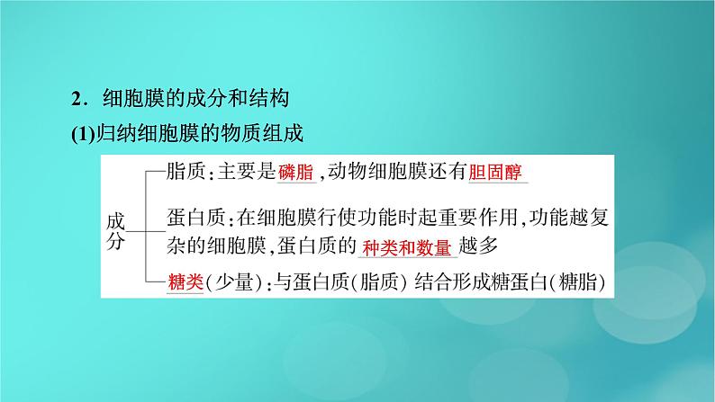 新高考适用2024版高考生物一轮总复习必修1分子与细胞第2单元细胞的基本结构与物质输入和输出第1讲细胞膜和细胞核课件07