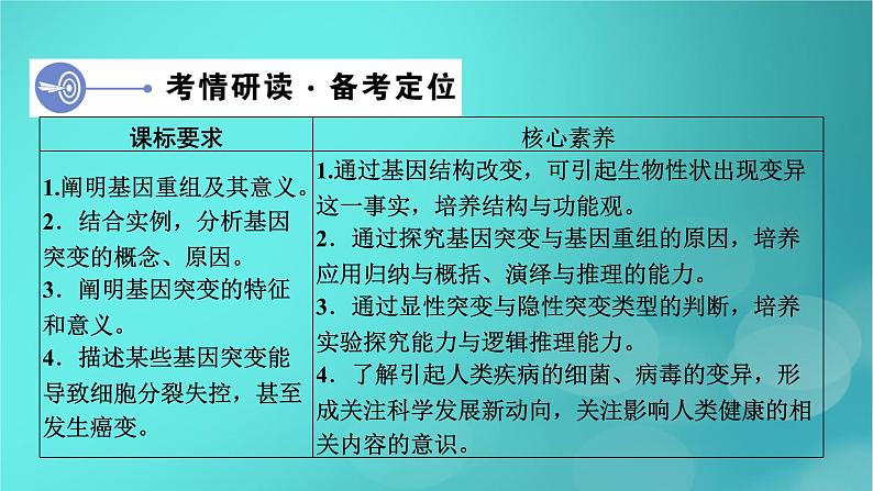 新高考适用2024版高考生物一轮总复习必修2遗传与进化第7单元生物的变异育种与进化第1讲基因突变和基因重组课件04