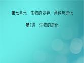 新高考适用2024版高考生物一轮总复习必修2遗传与进化第7单元生物的变异育种与进化第3讲生物的进化课件