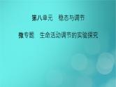 新高考适用2024版高考生物一轮总复习选择性必修1稳态与调节第8单元稳态与调节微专题生命活动调节的实验探究课件