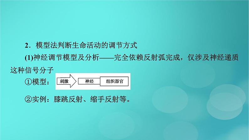 新高考适用2024版高考生物一轮总复习选择性必修1稳态与调节第8单元稳态与调节微专题生命活动调节方式的判断与分析课件第5页