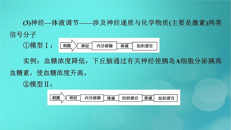 新高考适用2024版高考生物一轮总复习选择性必修1稳态与调节第8单元稳态与调节微专题生命活动调节方式的判断与分析课件第7页