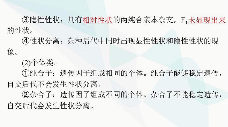 2024年高考生物一轮复习必修2第1章第1节孟德尔的豌豆杂交实验(一)课件第5页