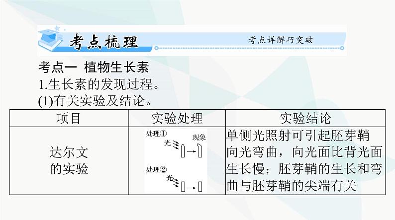 2024年高考生物一轮复习选择性必修1第5章植物生命活动的调节课件第3页