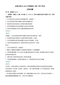 四川省宜宾市第四中学2022-2023学年高二生物下学期4月月考试题（Word版附解析）