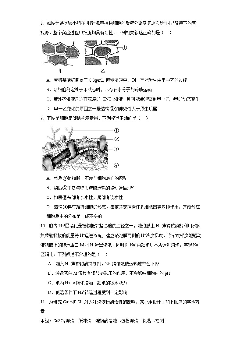 河南省信阳市2022-2023学年高一上学期期末生物试题03