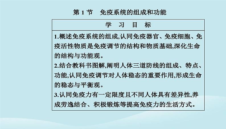 新教材2023高中生物第4章免疫调节第1节免疫系统的组成和功能课件新人教版选择性必修1第2页