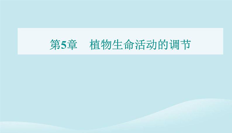 新教材2023高中生物第5章植物生命活动的调节第1节植物生长素课件新人教版选择性必修101